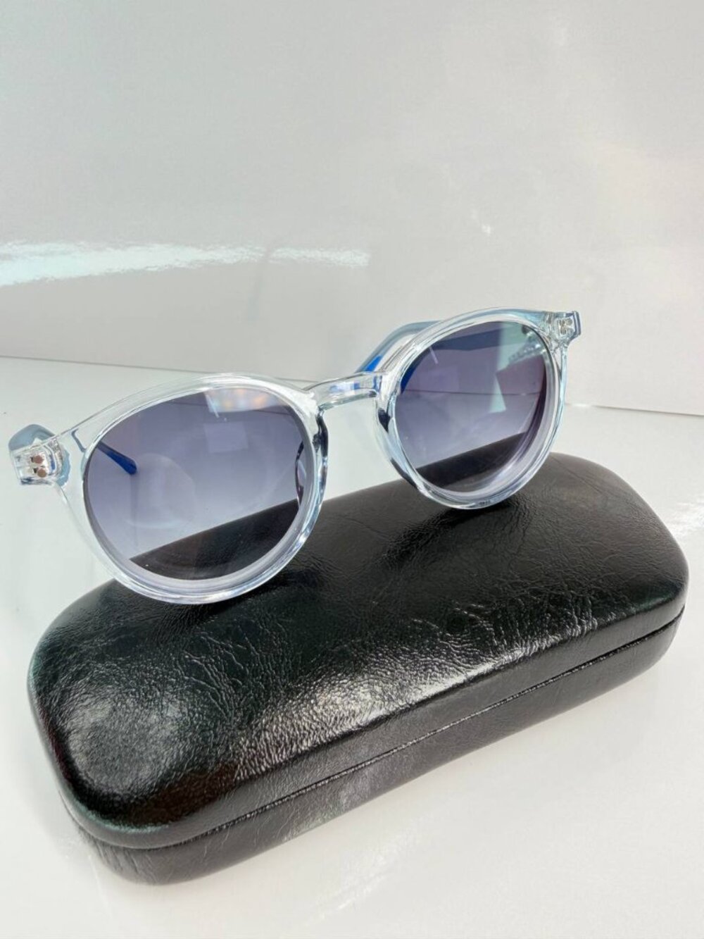 Nike Prescription Sunglasses – Translucent Blue Frame – Made in Italy
